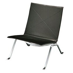 Poul Kjaerholm Easy Chair Black Leather